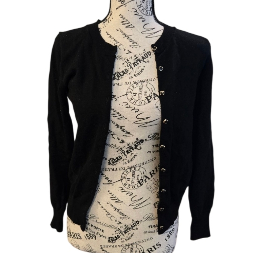 Banana Republic Black Cardigan Sweater